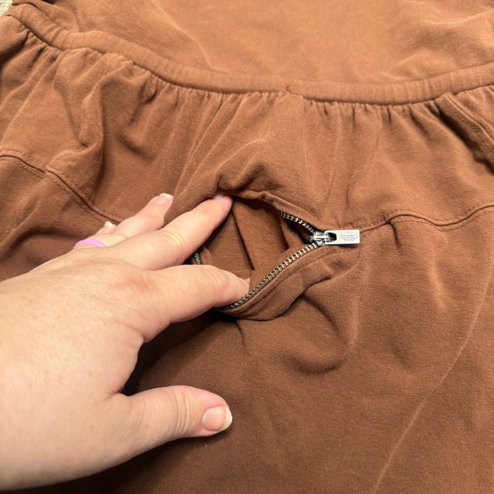 Free People Movement Pull On Brown Flared Pants - Picture 8 of 14